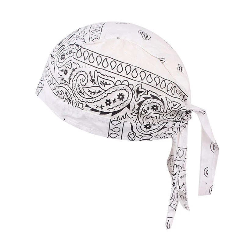 Gorro de calavera de Bandana de ciclismo, gorro de algodón ajustable ligero, capucha de motorista, diadema, pañuelo para la cabeza, deportes al aire libre, envolturas para la cabeza - imagen 5