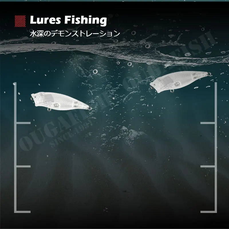 Señuelos de Pesca sin pintar de 70mm y 7g, Wobblers flotantes en blanco, ABS transparente, Isca, equipo de pesca Artificial, 2022 - imagen 5