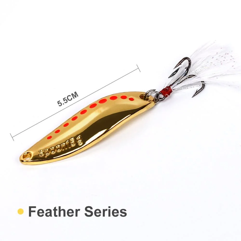 1 pcs Gold Feather