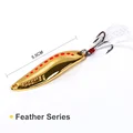 1 pcs Gold Feather