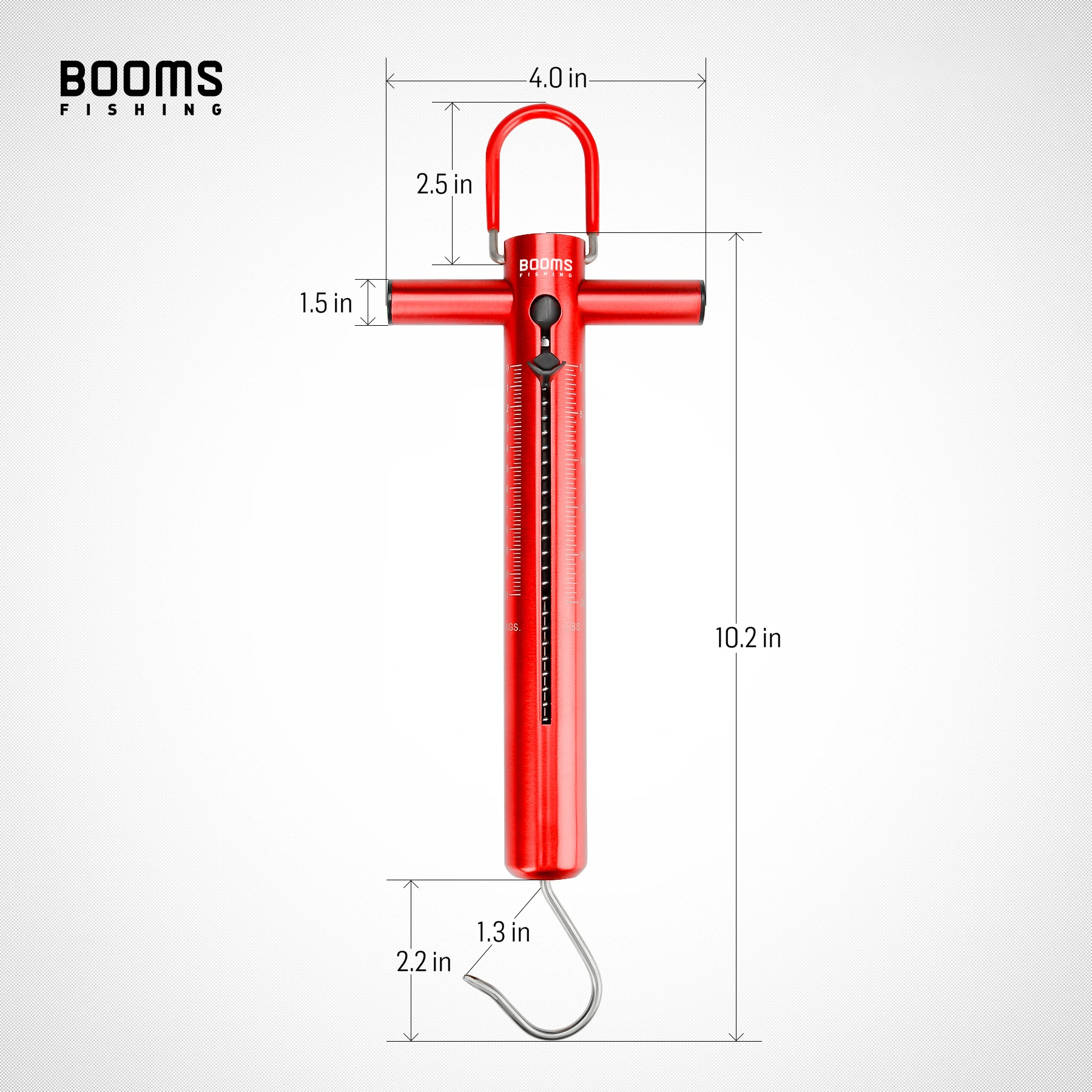 Booms Fishing TS1 báscula de pescado con resorte para pesca, peso de 11kg a 26 kg, báscula de gancho colgante portátil, accesorios de herramientas de peso - imagen 5