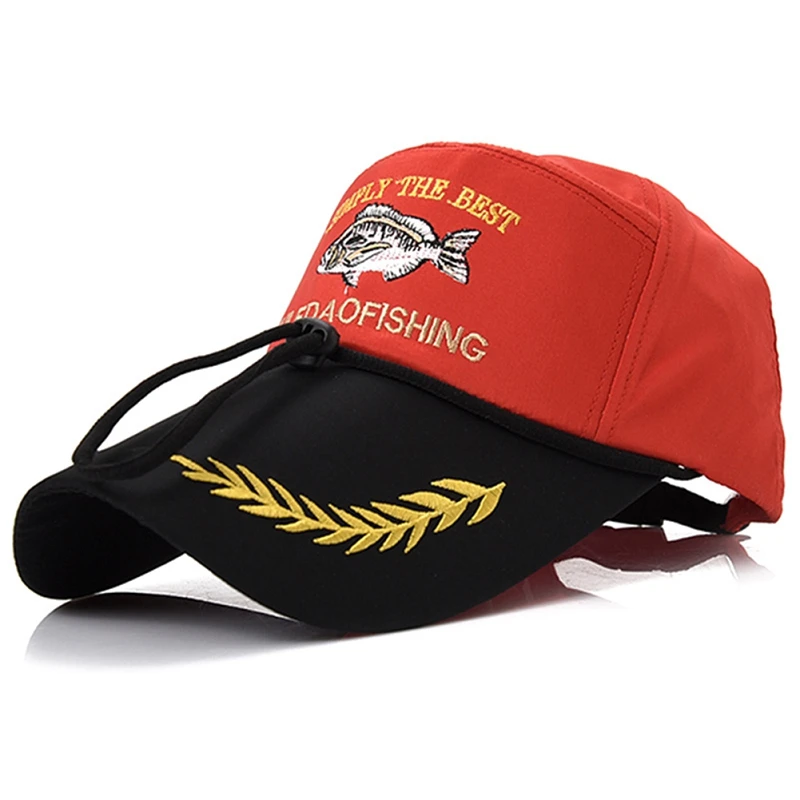 Gorras de pesca informales para hombre, gorra de béisbol para Golf y caza con patrón de peces de dibujos animados, senderismo, Camping, deportes de ciclismo, sombrero de pesca - imagen 3