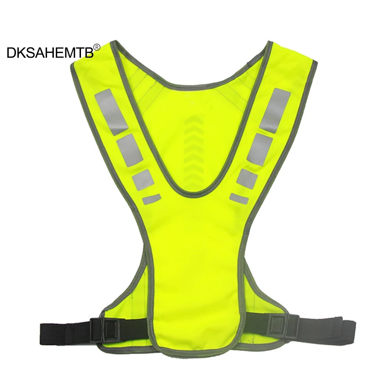 Chaleco reflectante de alta visibilidad para ciclismo, chaqueta segura para montar por la noche, correr, trotar, motocicleta, deportes al aire libre - imagen 5