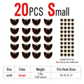 20pcs Small Brown
