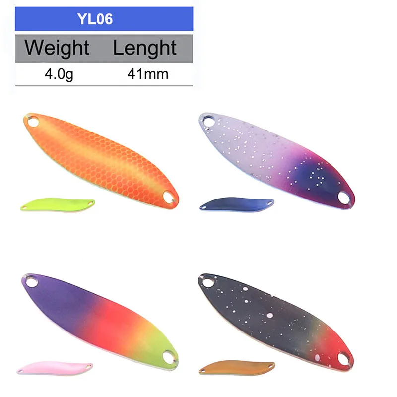 HISTOLURE-cebo de cuchara de pesca de cobre, señuelo de Metal de 4g y 41mm con un solo gancho, cebo duro, Spinner para trucha, perca, Chub Salmo - imagen 3