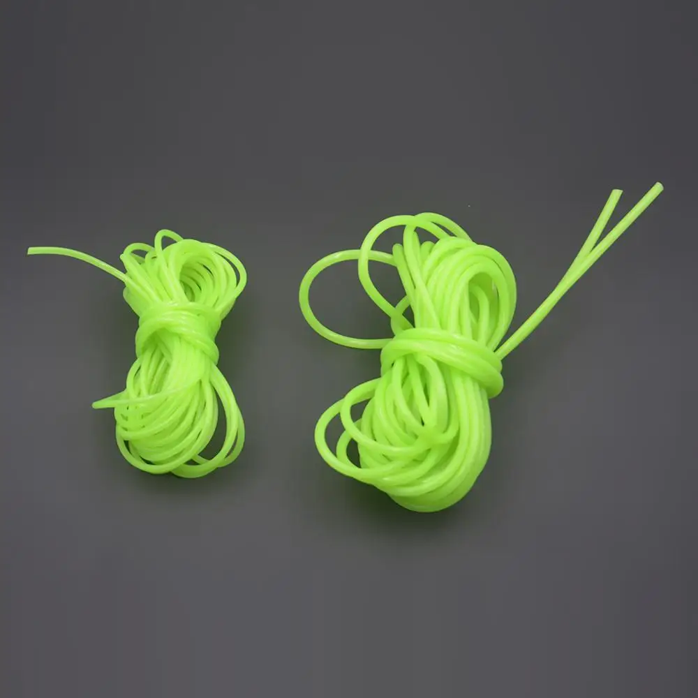 MNFT-tubo luminoso nocturno de pesca de 5M, mangas de pesca de silicona suave verde, aparejo de pesca, línea de anzuelo, aparejo de luz de tubo brillante