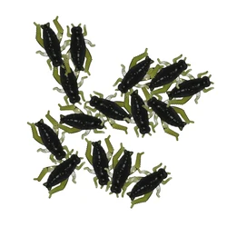 Cebos flotantes de silicona imitation insecto agua salada