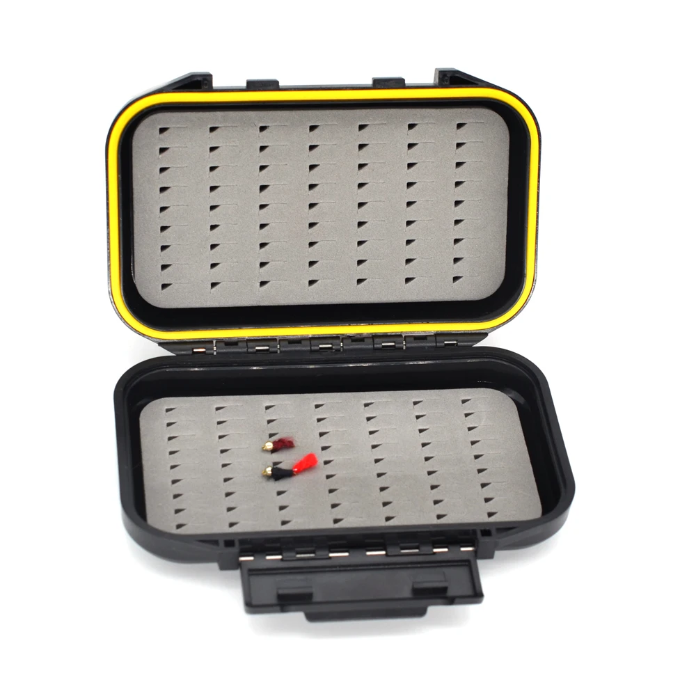 MNFT-señuelos de pesca con mosca, caja impermeable para agua salada, dispositivo para moscas, aventura al aire libre, diseño de espuma, accesorios de inserción, 1 Uds. - imagen 5