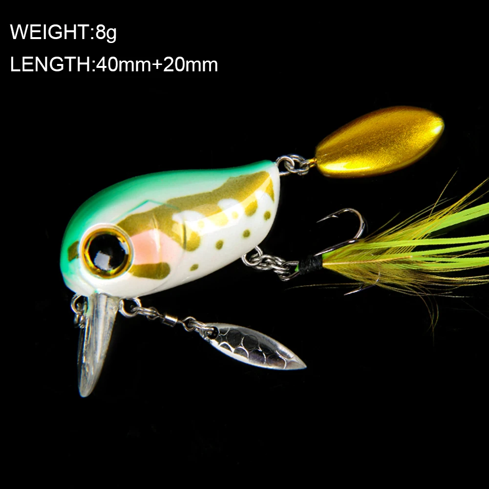 Este señuelo de pesca es colorido liviano y está diseñado para una captura efectiva