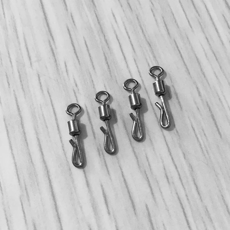 Conector de rotación giratorio tipo Q, Pin giratorio a presión, accesorios de equipo de Pesca, 1000 unids/lote, venta al por mayor