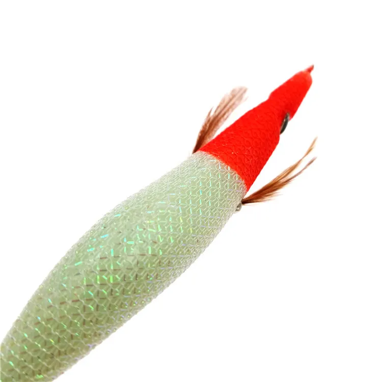 1 señuelo de pesca de plomo, cebos luminosos con ojos 3D, anzuelo de calamar, Jigs, pulpo, sepia, camarón, 2,5 #3,0 #3,5 # - imagen 4