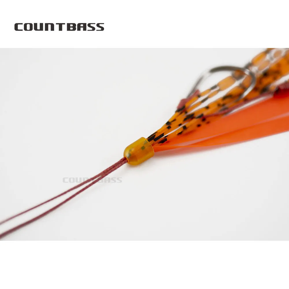 COUNTBASS-anzuelos Kabura Jigging Madai Assist, faldas de silicona para pargo inferior, Señuelos de Pesca, 10 unidades - imagen 5