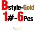 B Gold Size1 6pcs