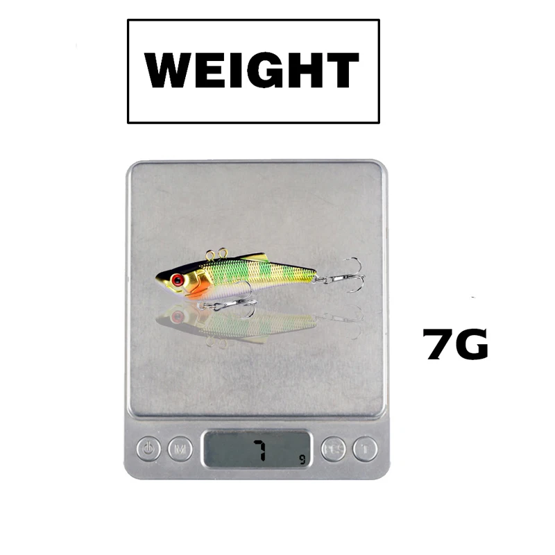 Señuelo de Pesca de 7Cm y 7G para invierno, que Se hunde Wobbler Crankbait, cebos Vib, señuelo duro de hielo, Mini Wobblers, Crankbait Se Uelo, Pesca - imagen 3