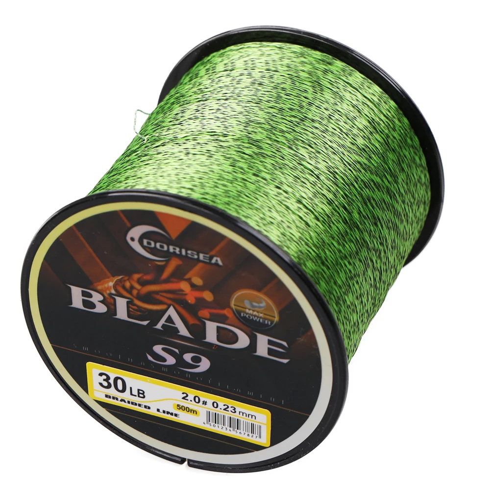 Sedal trenzado PE DORISEA Blade S9, extremo reforzado - imagen 2