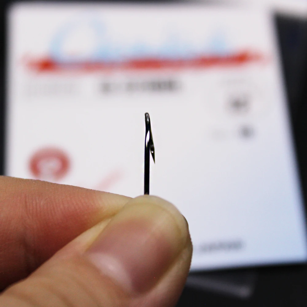 10 unids/lote 1 #-18 # anzuelo Maruseigo negro sin aros anzuelos de pesca de carpa agua de mar y anzuelos de agua dulce gamakatsu - imagen 5