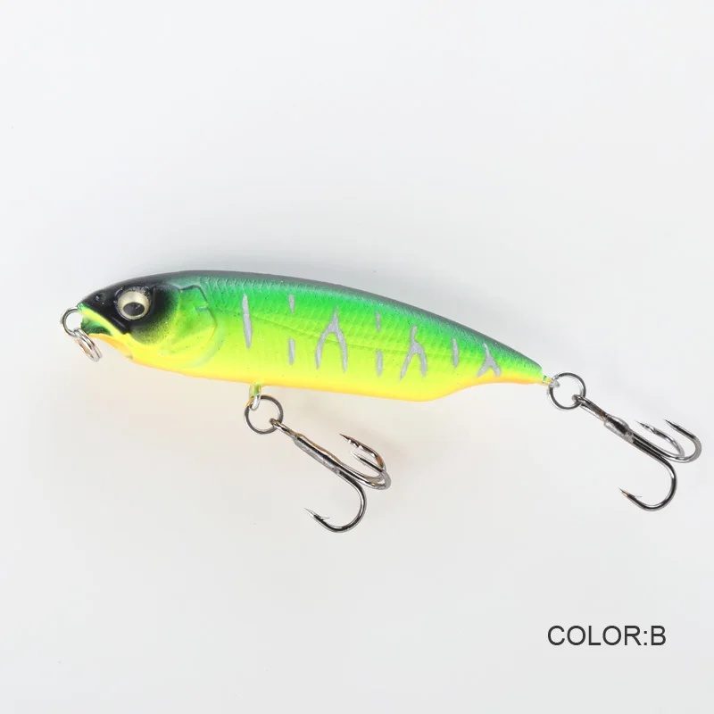 Señuelo de pesca de 59mm y 5,5g, Mini pececillo de agua que se hunde, lápiz duro, artificial, pequeño, Crankbait, Wobblers, cebo duro - imagen 4