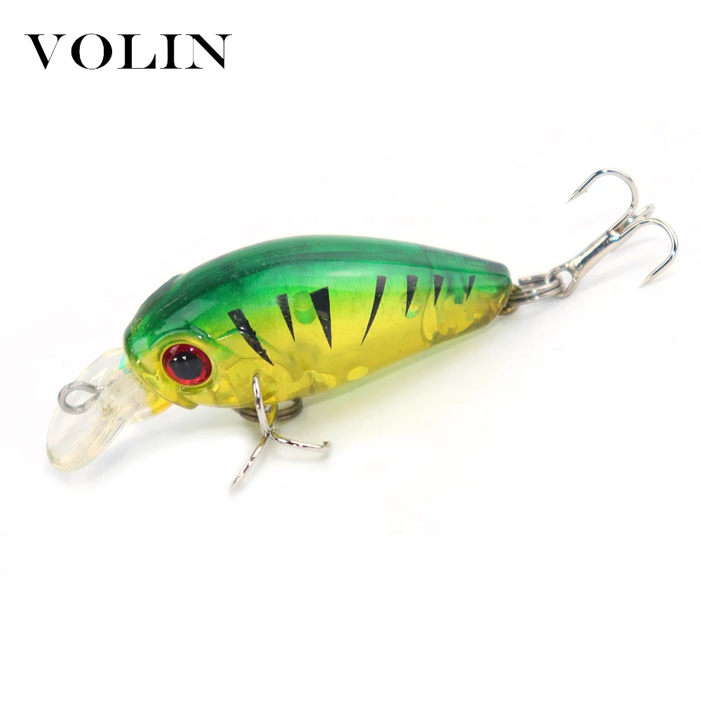 VOLIN-señuelo para pesca de lubina, cebo Artificial de Crankbait, Wobblers, 1 Uds., 45mm, 3,3g, flotante - imagen 3