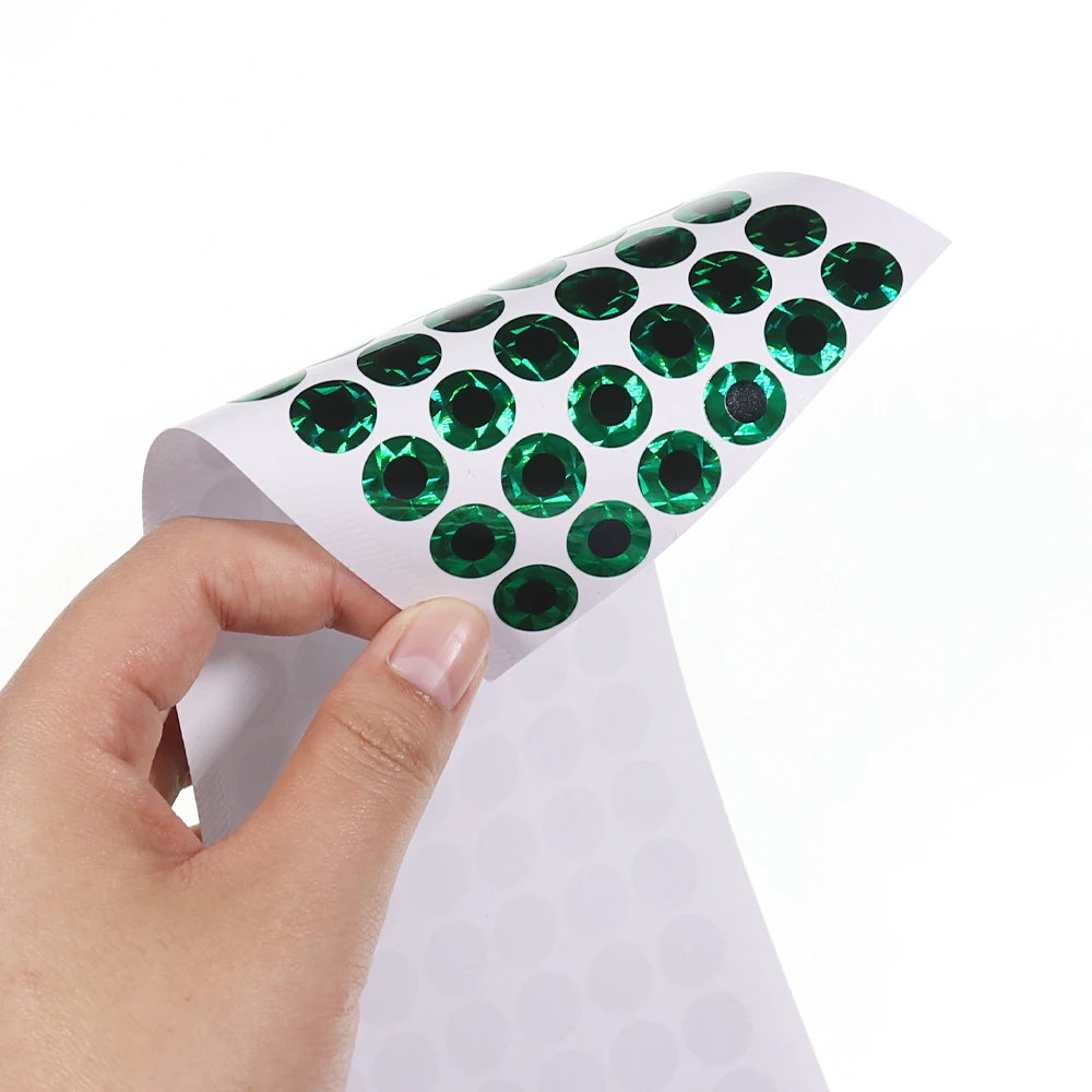 ICERIO 50 Uds 2D ojo de pez plano tipo vida pegatina holográfica de ojo de pez para Jigging lento cebo duro señuelo atado de moscas fabricación de materiales - imagen 4
