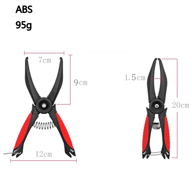 Pinza de pesca flotante de alta resistencia, pinza de plástico ABS, controlador de pinza, herramienta de captura