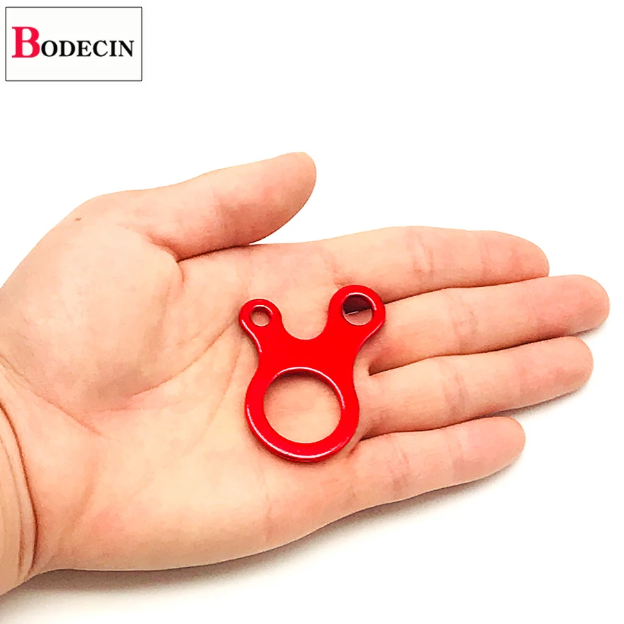 Gancho de cuerda de aluminio con nudo rápido, enganche de cuerda, mosquetón, suspensión de gancho para tiendas de campaña, Paracord de viento, hebillas de cierre para acampar - imagen 3