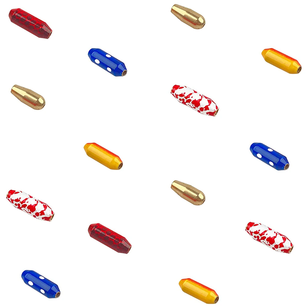 20 piezas Spinner de pesca de latón, señuelo, plomo de pesca, Spinner, pesos de cebo, deslizamiento, bala, accesorios giratorios en línea - imagen 4