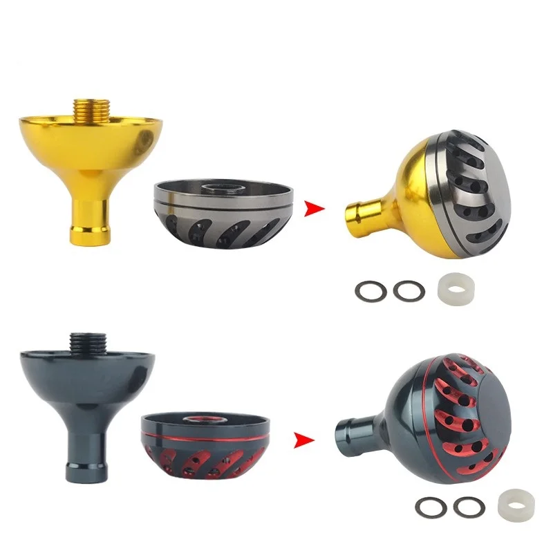 EKfan, 1 pieza, perilla de mango de pesca, 30/35/38mm, aleación de aluminio, perilla de mango de pesca, balancín de pesca, piezas de herramientas DIY - imagen 4