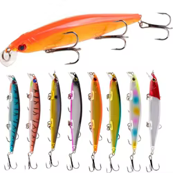Señuelos de Pesca de pececillos, 1 unidad, 13,7g, 11cm, Crankbait Wobblers Isca, cebos duros artificiales para lubina, Lucio, Carpa