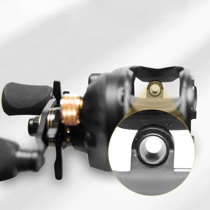 Rueda de pesca de Metal, accesorio para Baitcasting de larga distancia, ligera, microflujo, antipesca, anudado, 6 + 1B - imagen 5