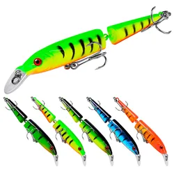 Señuelo de Pesca de pececillo articulado, cebo Artificial duro de calidad, Crankbait, para trucha, Lucio, Swimbait, 9,2g, 10,5 cm, 1 Uds.