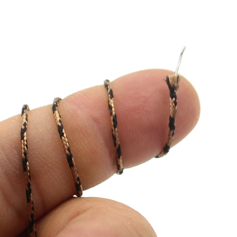 Núcleo de plomo trenzado de 5m, línea líder de carpa, núcleo principal marrón de camuflaje para carpa, aparejo para helicóptero Chod, línea de pesca gruesa para carpa - imagen 2