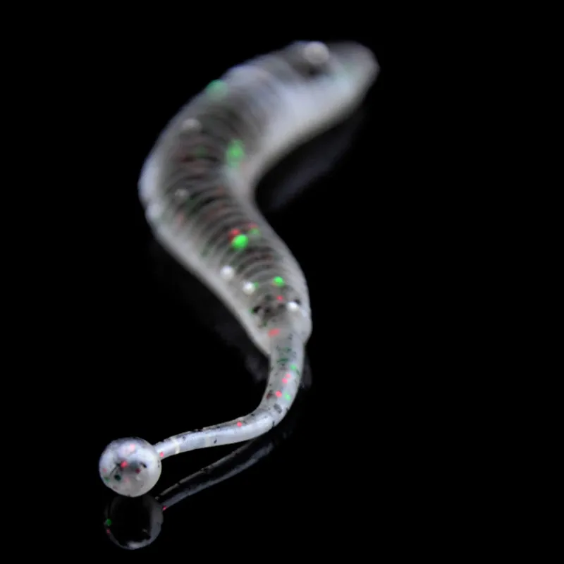 Señuelo de Pesca Artificial, cebo suave de 8cm, Swimbait, Cola gruesa, gusano, calamar, Isca - imagen 4