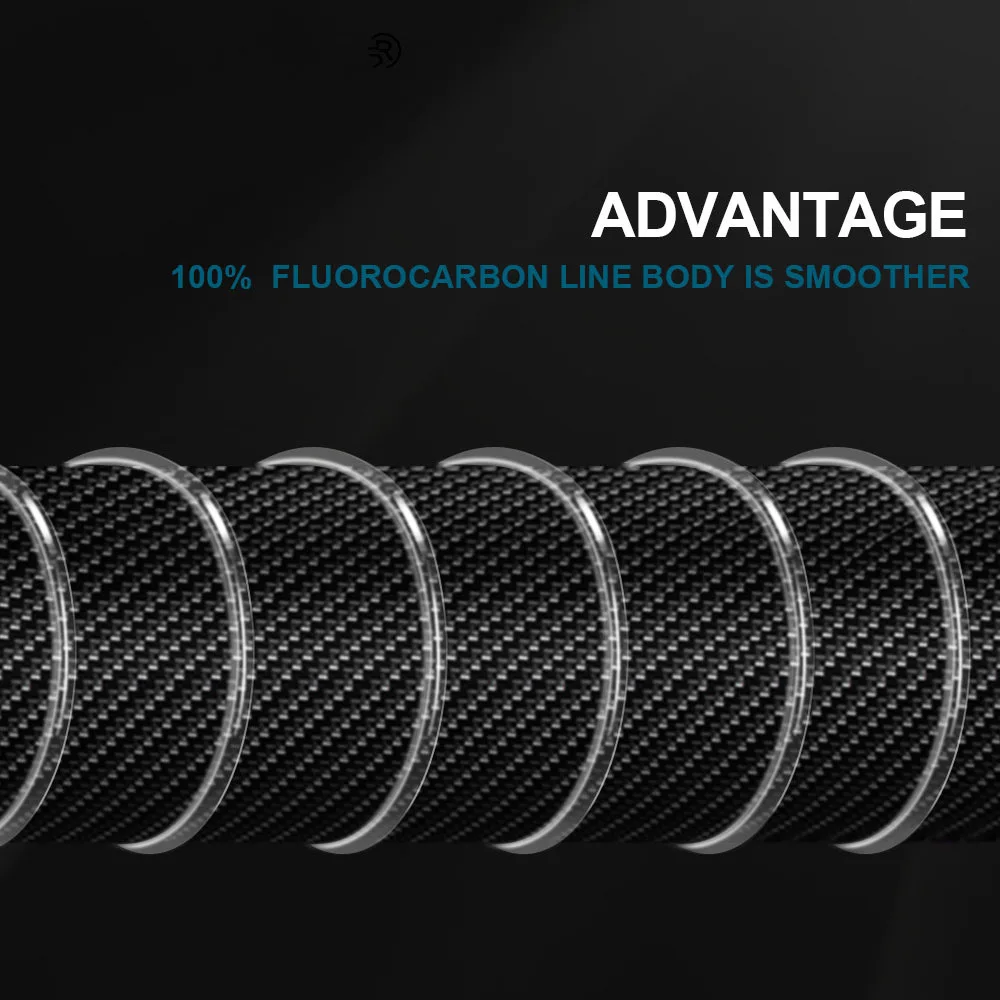 Línea de Señuelos de Pesca de fluorocarbono de 100m, línea de Pesca con mosca líder de fibra de carbono de 4,13-34,32 LB, línea súper suave, línea de hundimiento de Pesca - imagen 3