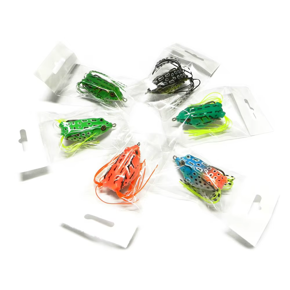Señuelo de pesca suave de rana de 55mm y 12,5g, cebo Jigging de manivela, bagre de silicona Artificial, Wobblers de rana para equipo de pesca - imagen 2