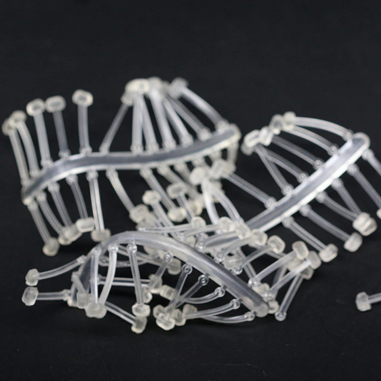 5 tarjetas de aparejo de pelo para pesca de carpa, 20/22/25/27mm, tapón de aparejo emergente para cebo de pesca, insertos Boilie de Color transparente B368 - imagen 4