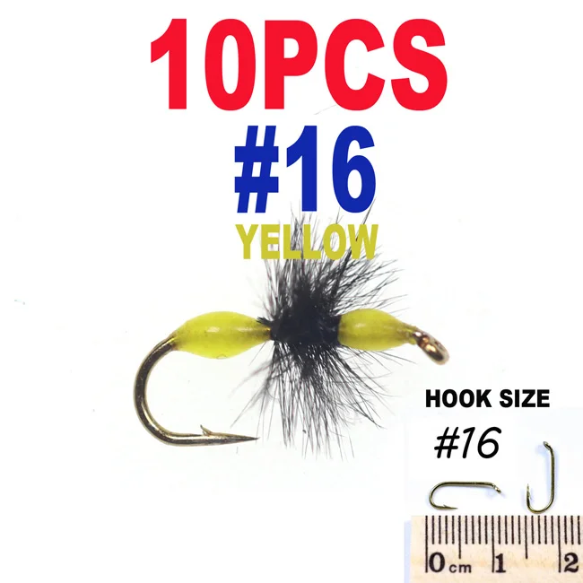 10pcs size 16 Yellow