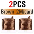 2pcs Brown