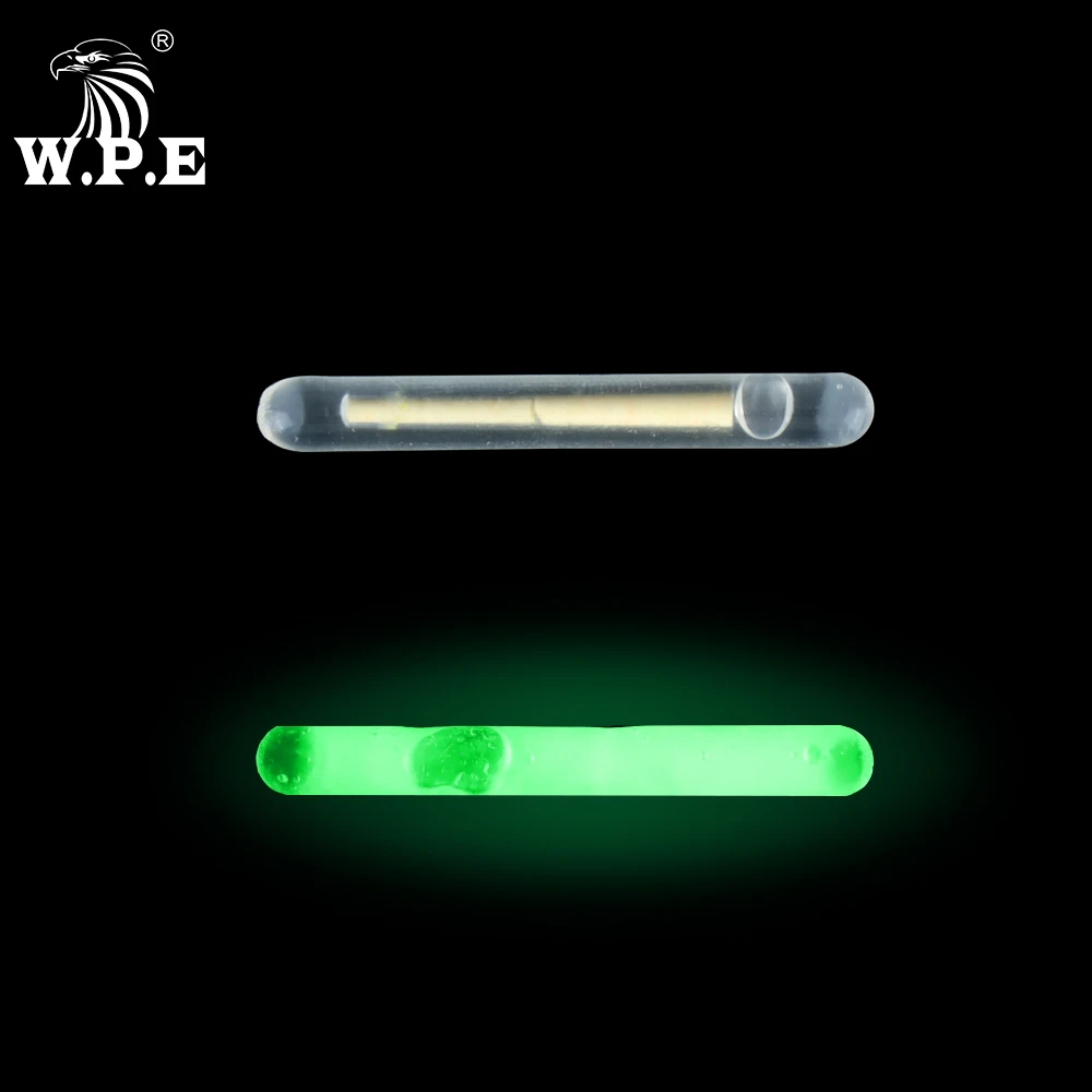 W.P.E-flotador de Pesca fluorescente, palo luminoso de luz, aparejos de Pesca de carpa, flotador nocturno, 15/30/45 Uds., 4,5x39mm - imagen 2