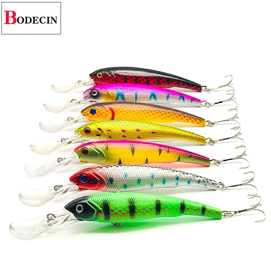 Señuelo duro para pesca de Lucio, cebo Artificial grande, Swimbait, Crankbait, Minnow, ojos 3D, 1 ud. - imagen 2
