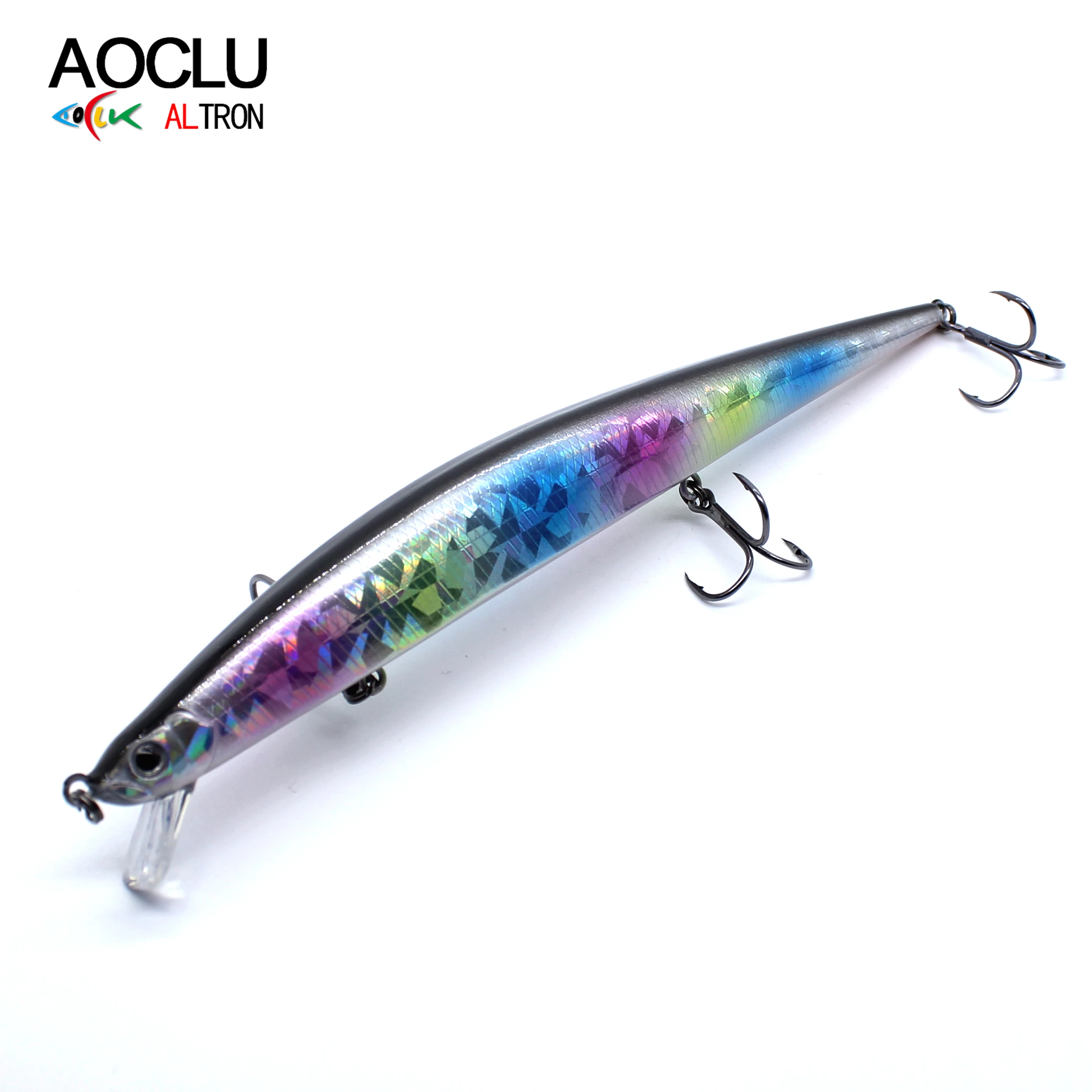 AOCLU-Señuelo de pesca de cebo duro de fundición larga, Jerkbait Wobblers Big Minnow Tackle, sistema de transferencia de peso, 17,5 cm, 28,6g de profundidad 0,5 M