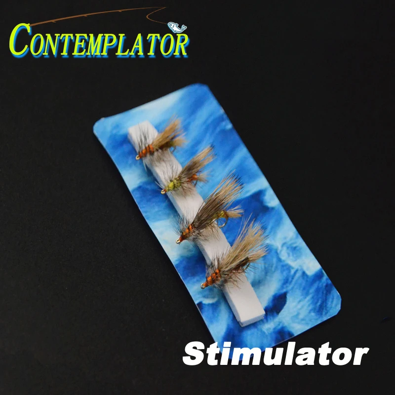 Estimulador surtido de 4 estilos Amarillo/Oliva/Naranja/Royal Imitando varios Stonefly/Caddis 5 piezas 10 # -12 #   Pesca de trucha con moscas secas