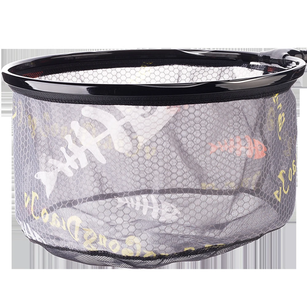 Red de pesca plegable, aleación de titanio, cabeza de Brail, malla pequeña redonda, red de aterrizaje manual, accesorios de pesca, equipo X247G - imagen 3