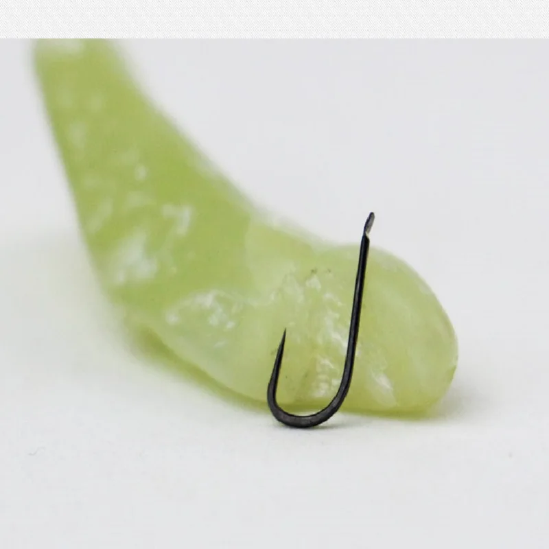 Gancho de Gamakatsu japonés de alta calidad, gancho de pez sin Bacha, gancho de trueno, manga superior, NEGRO, 1 unids/paquete - imagen 4