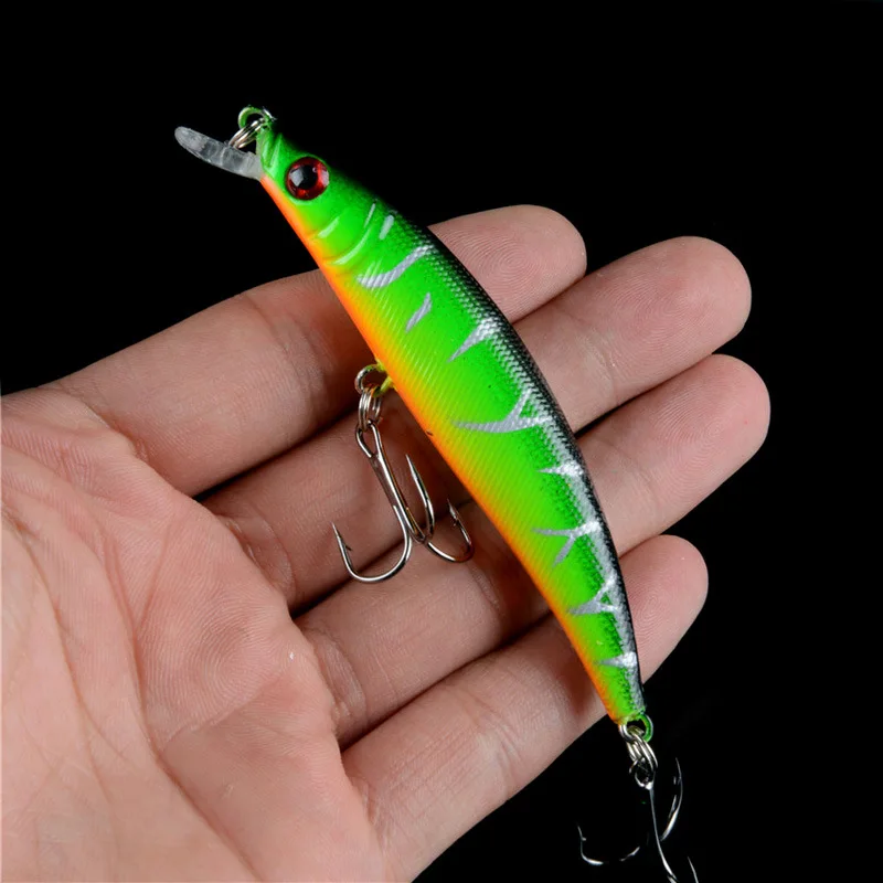 Señuelo de pesca Minnow Wobbler, cebo duro de 8,5g y 80mm, Crankbait, trucha, lubina, agua dulce, Jerkbait, nuevo - imagen 4