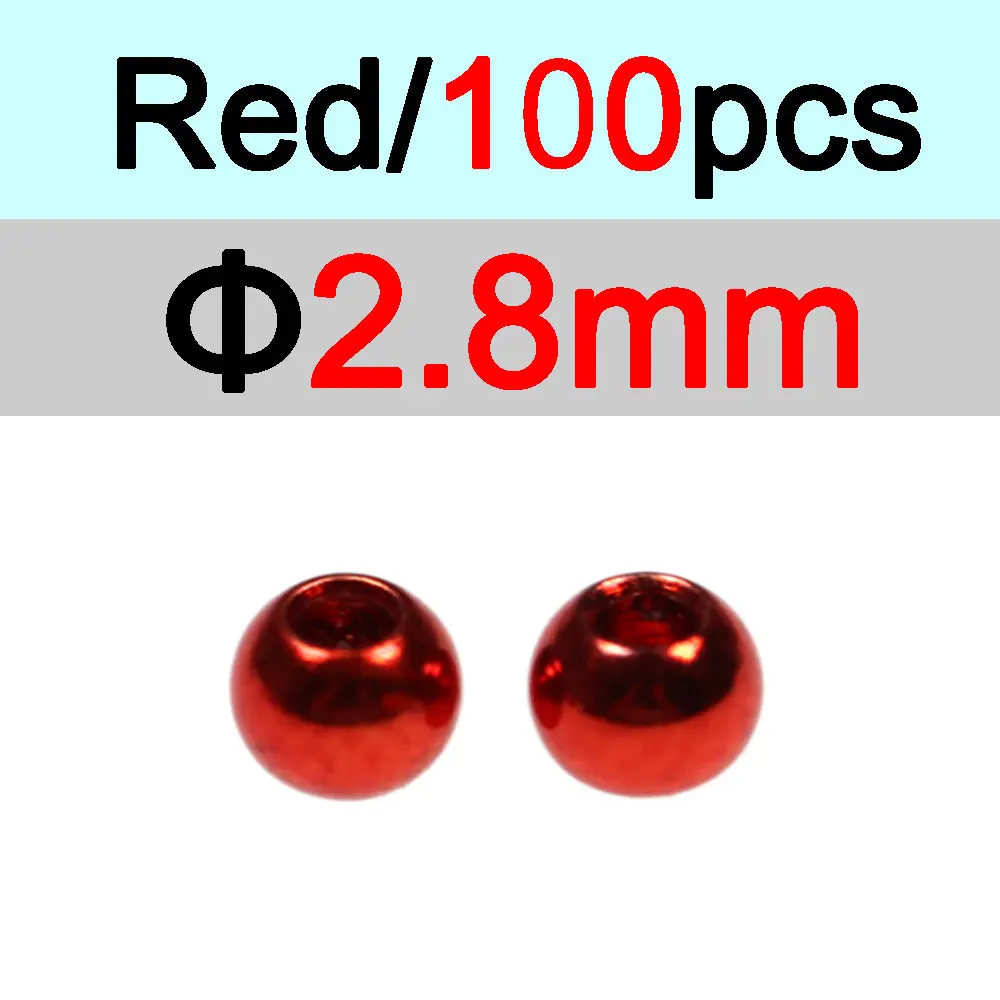 2.8mm Red 100pc