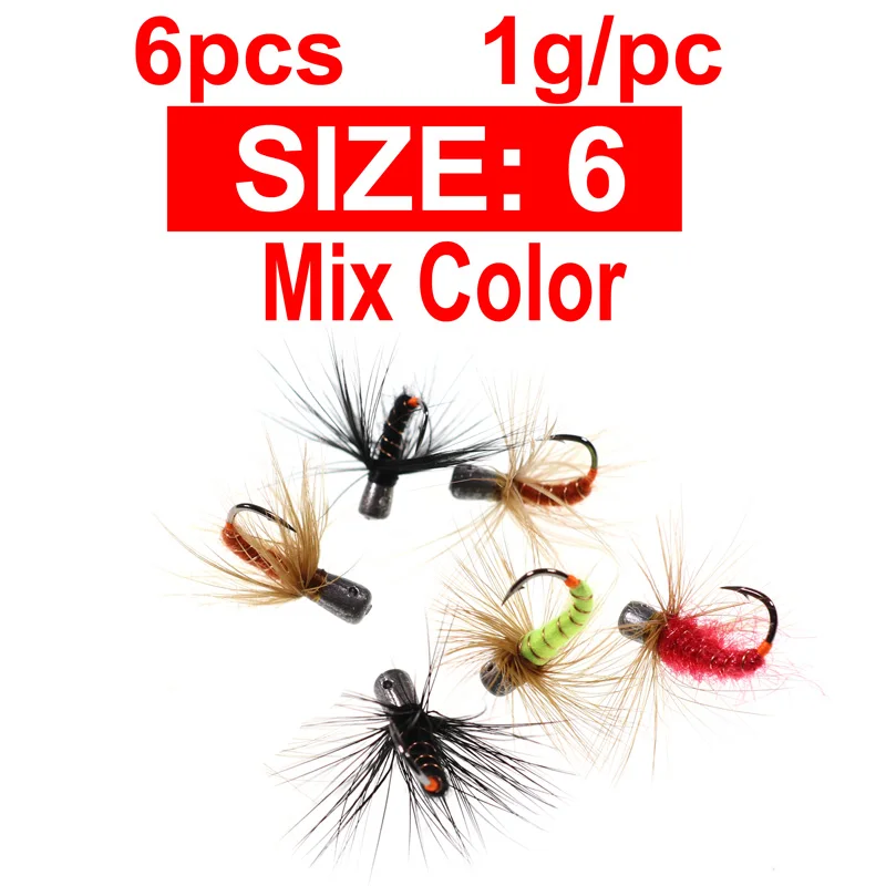 6PCS Size6 Mix Color