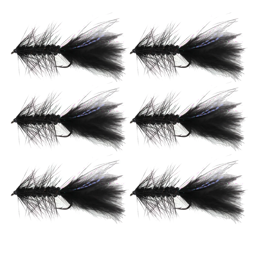 6PCS Black