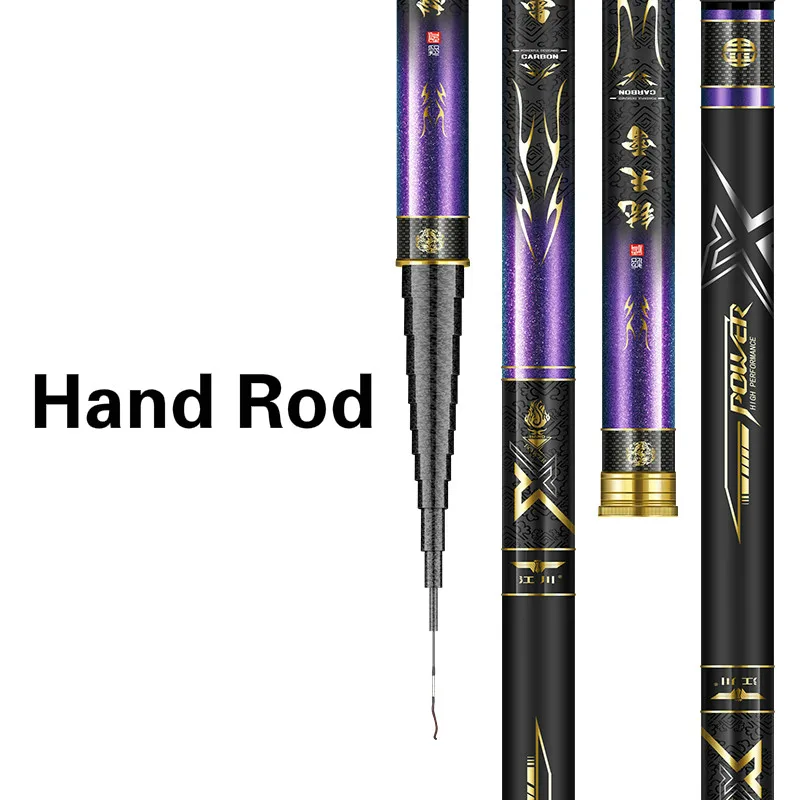 Caña De pescar De sección larga De 8m-16m, cañas De Pesca De carpa negra, De fibra De carbono Olta manual, aparejos De Pesca - imagen 3
