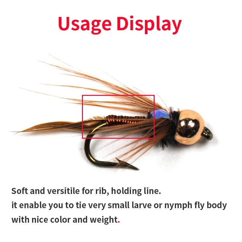 Wifreo-alambre de cobre para atar moscas, Material para atar moscas, 0,3mm X 10m - imagen 3