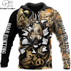 Sudaderas con capucha para hombre con estampado 3D de camuflaje de caza de jabalí, ropa de calle Harajuku, Jersey informal Unisex, chaqueta de otoño, chándales KJ0131